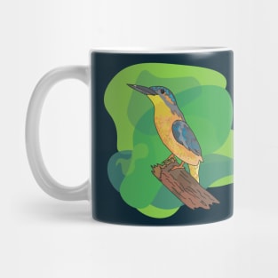 Beautiful  Bird Illustration, Love Birds Mug